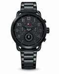 Tommy Hilfiger Men’s Black Stainless Steel Multi-Function Watch – Black Dial