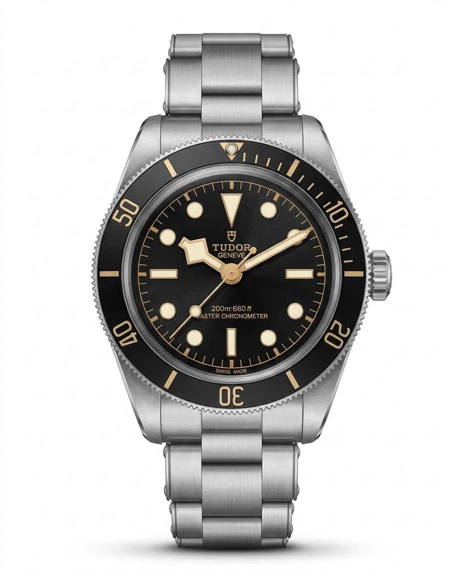 Tudor Black & Gold Dial Dive Watch – Stainless Steel Automatic Master Quality