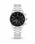 Tommy Hilfiger Men’s Black Dial Multifunction Stainless Steel Watch
