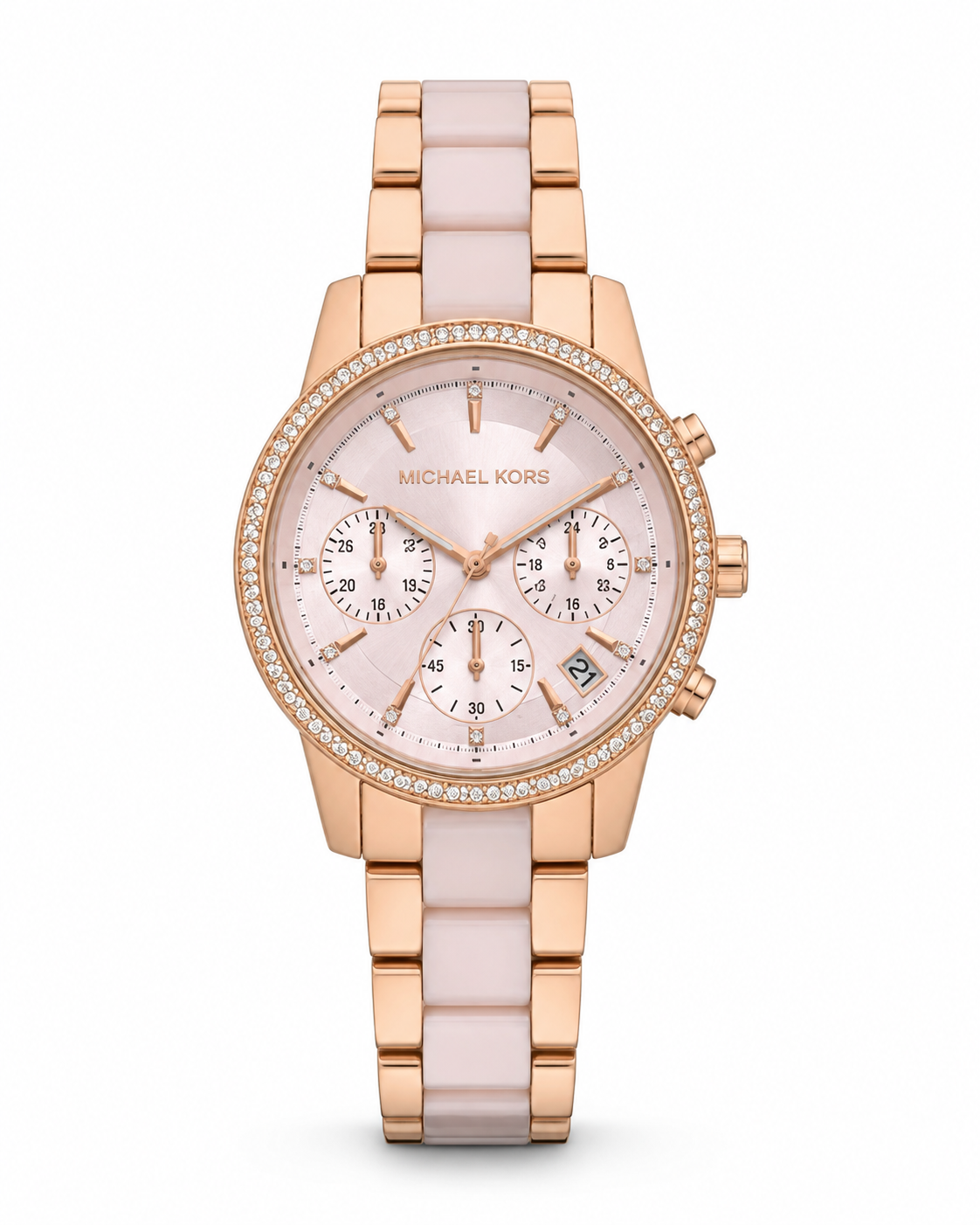 Michael Kors Original Rose Gold & Pink Chronograph Watch