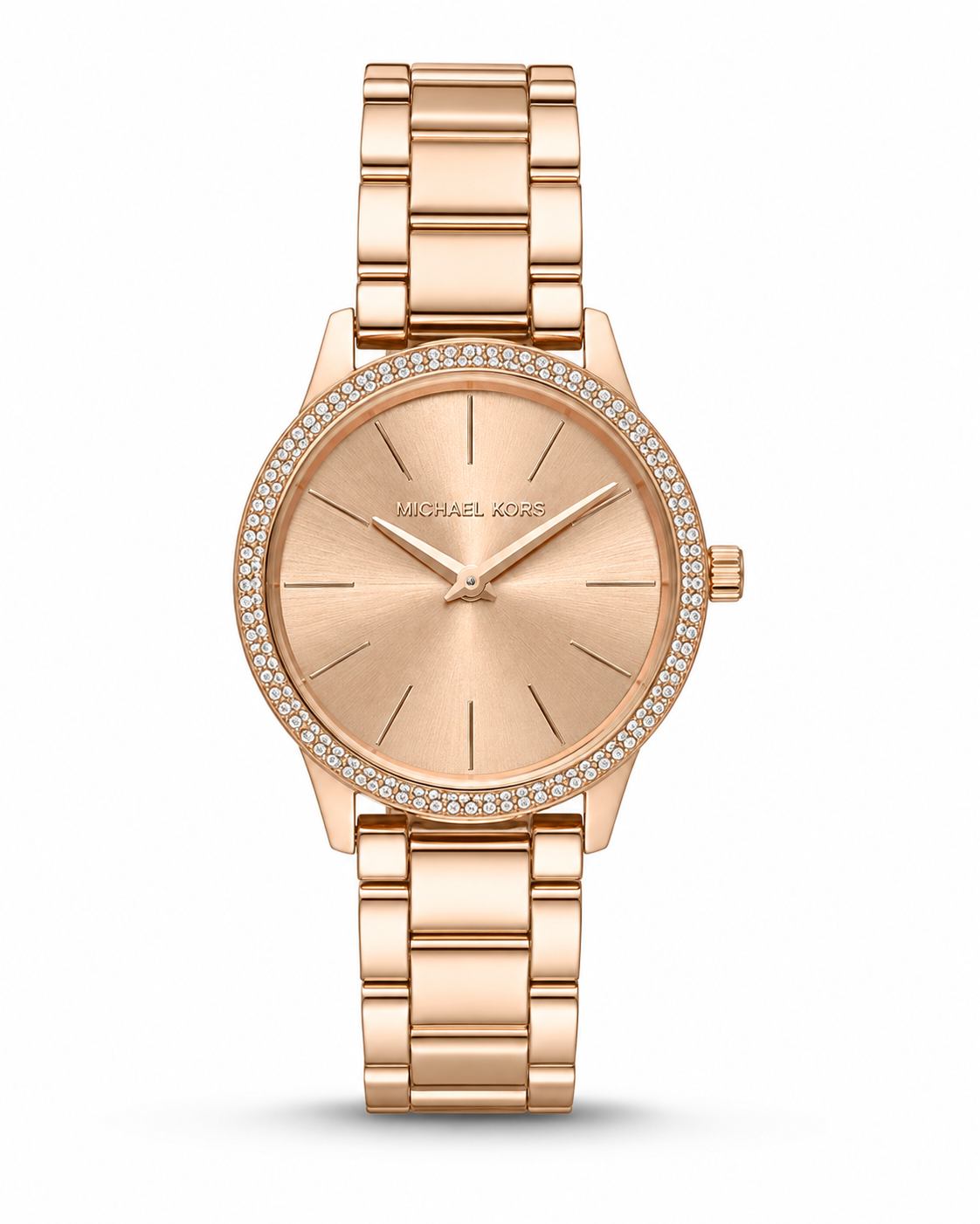 Michael Kors Women’s Rose Gold-Tone Crystal-Accent Watch – Original