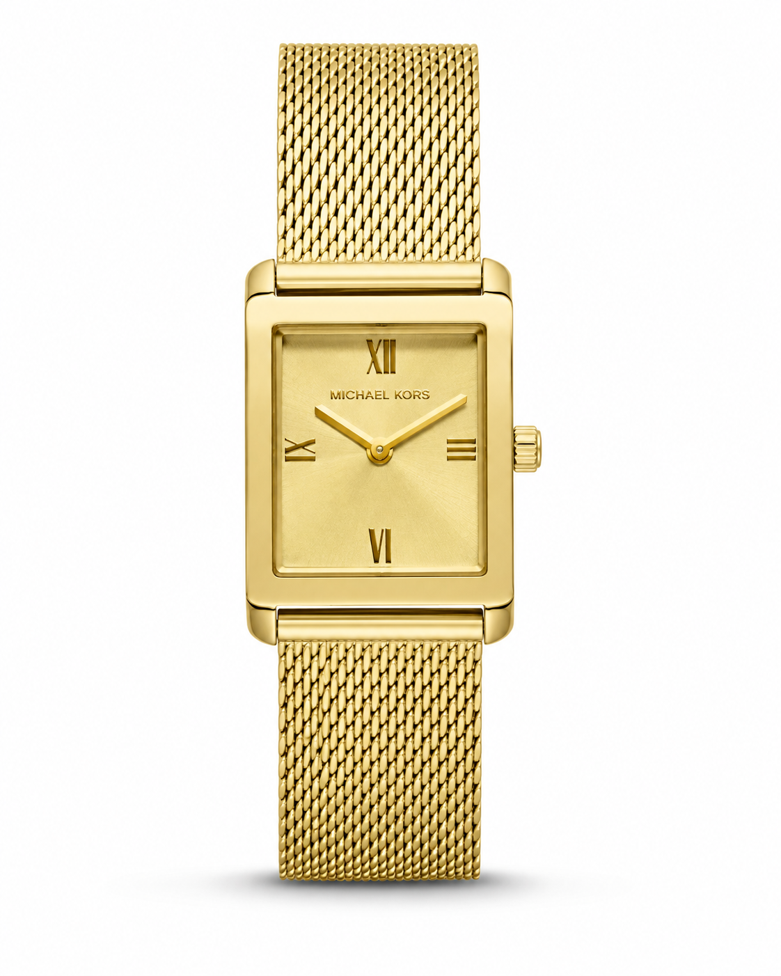 Michael Kors Women’s Gold-Tone Rectangular Mesh Watch – Original