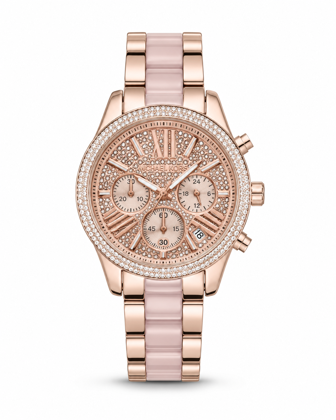 Michael Kors Original Rose Gold & Pink Chronograph Watch