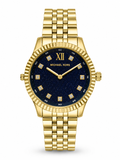 Michael Kors Women’s Gold-Tone Navy Blue Dial Watch – Original