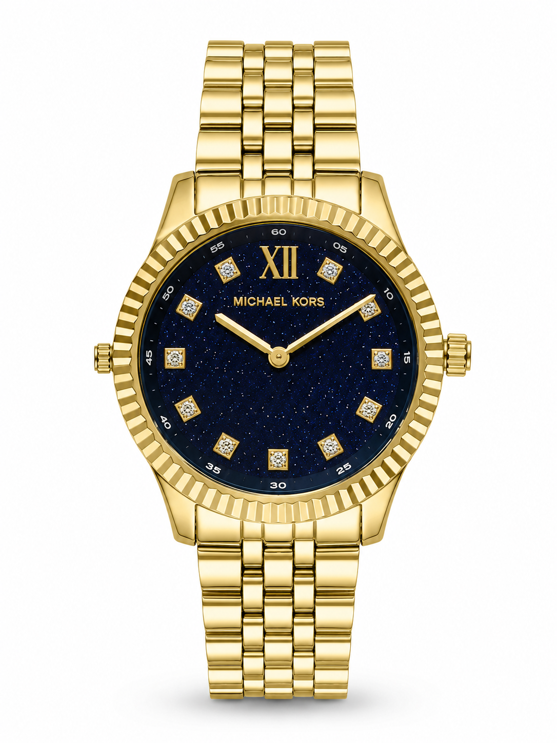 Michael Kors Women’s Gold-Tone Navy Blue Dial Watch – Original