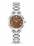 Michael Kors Women’s Silver & Brown Watch – Original