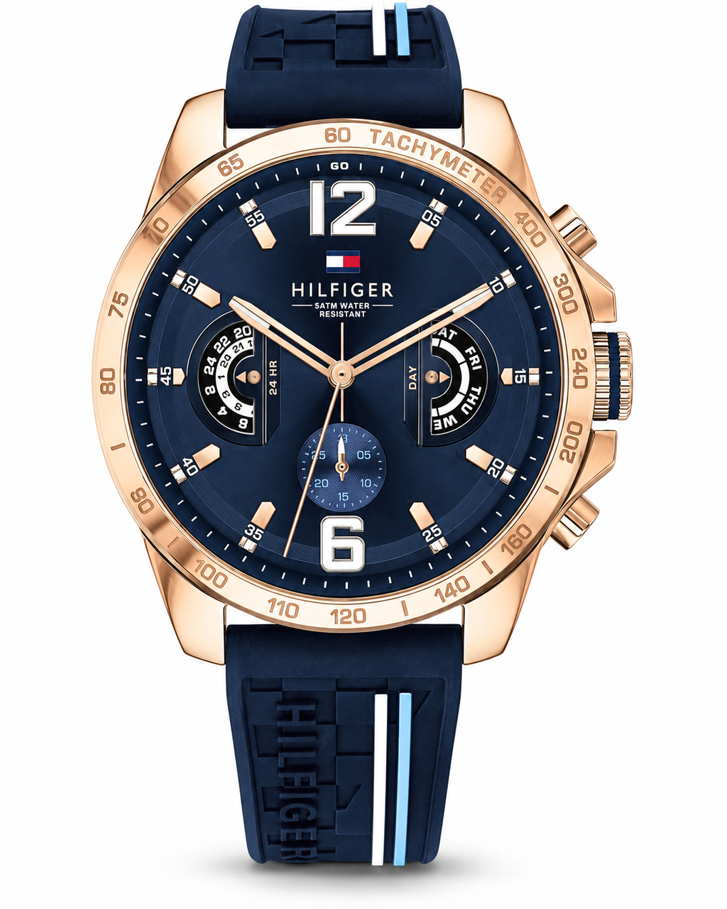 Tommy Hilfiger Original Men’s Blue & Rose Gold Quartz Watch