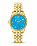 Michael Kors Women’s Gold-Tone Turquoise Dial Watch – Original
