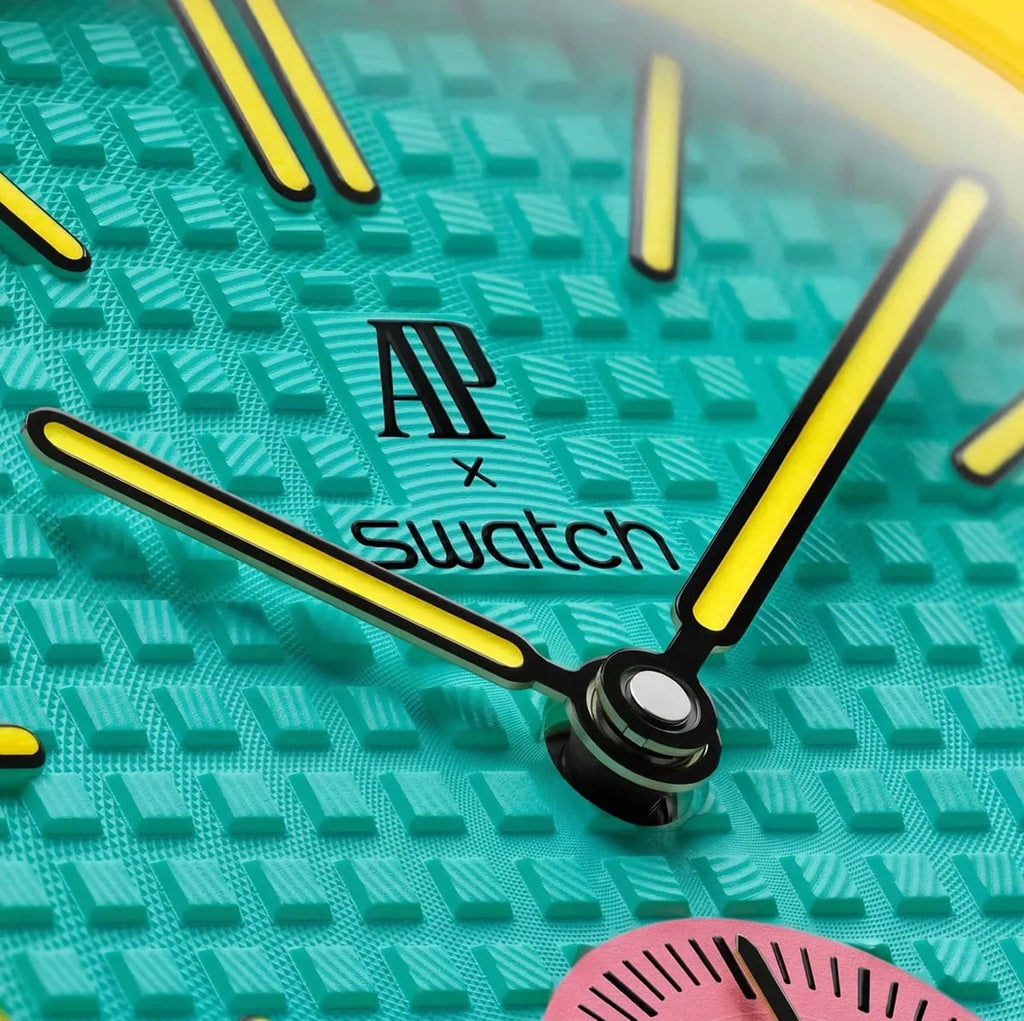 AP Royal Pop Premium Watch – High Quality | Pink, Yellow & Turquoise Edition
