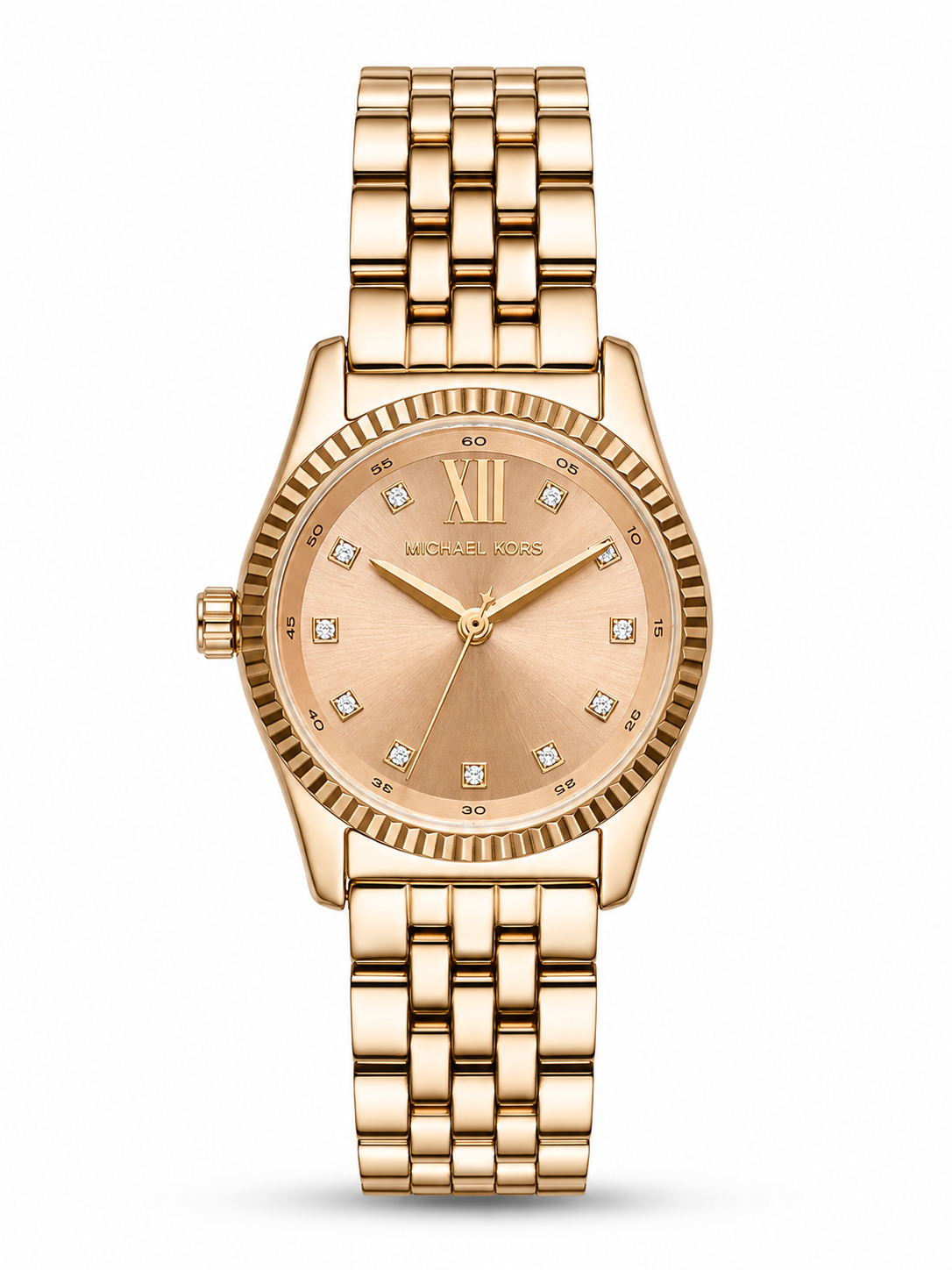 Michael Kors Women’s Rose Gold-Tone Crystal-Accent Watch – Original