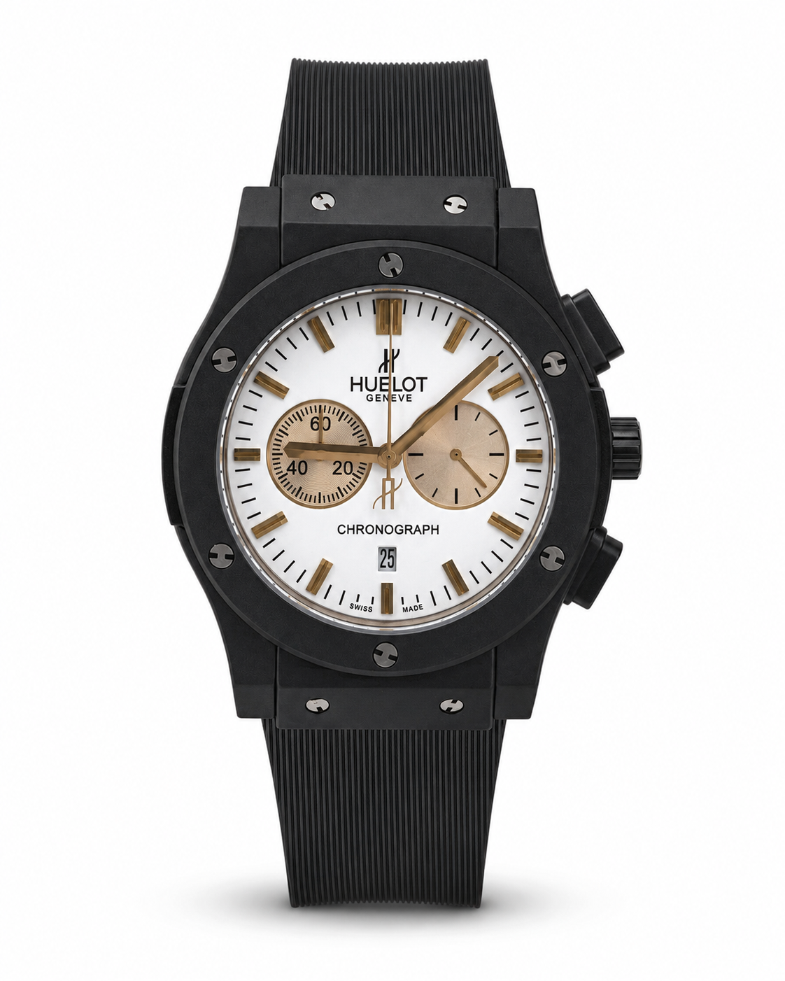 Hublot Classic Fusion Chronograph Black & White – Master Quality Quartz