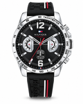 Tommy Hilfiger Original Men’s Black & Silver Quartz Chronograph Watch
