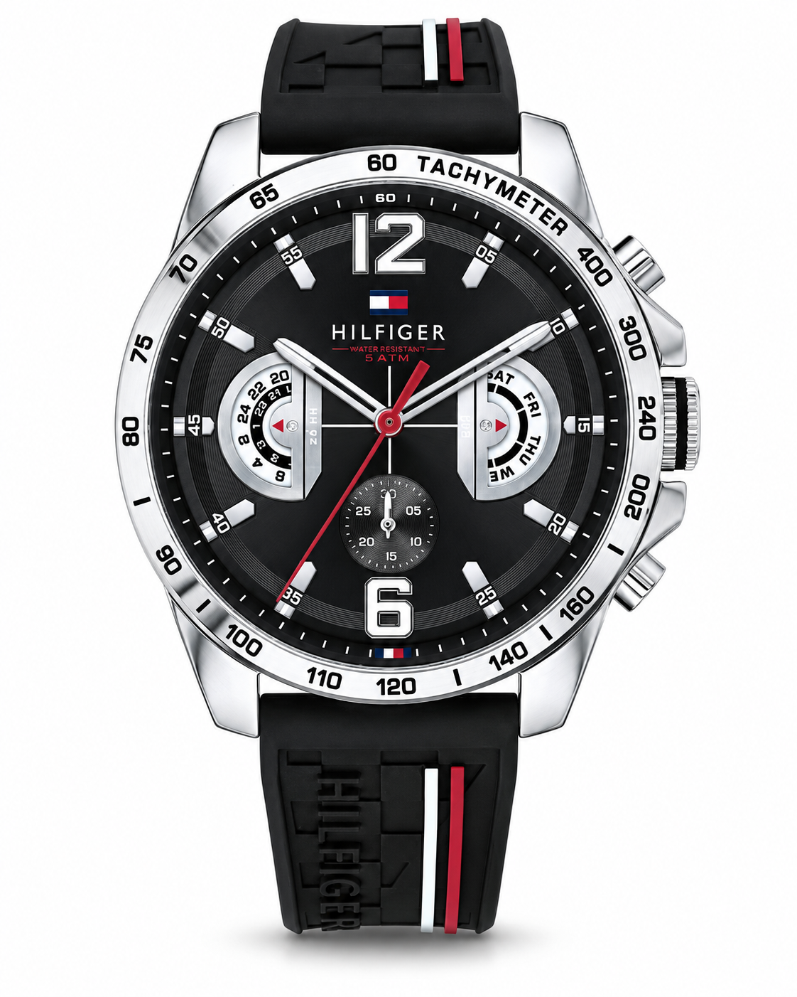 Tommy Hilfiger Original Men’s Black & Silver Quartz Chronograph Watch
