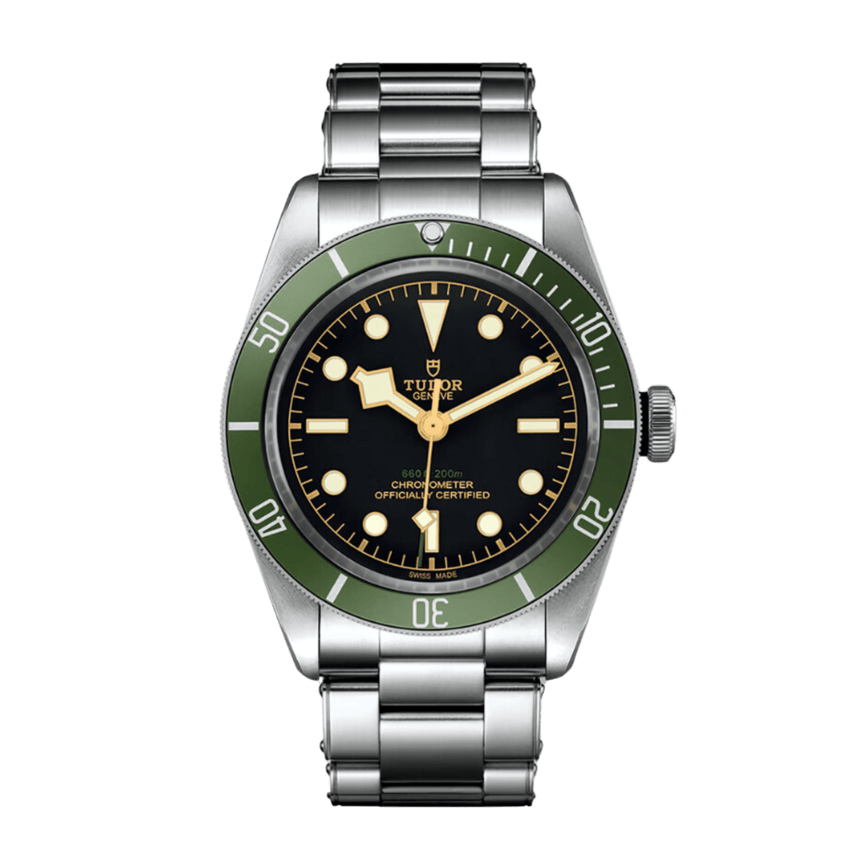 Tudor Black Dial Green Bezel Automatic Watch – Master Quality Original