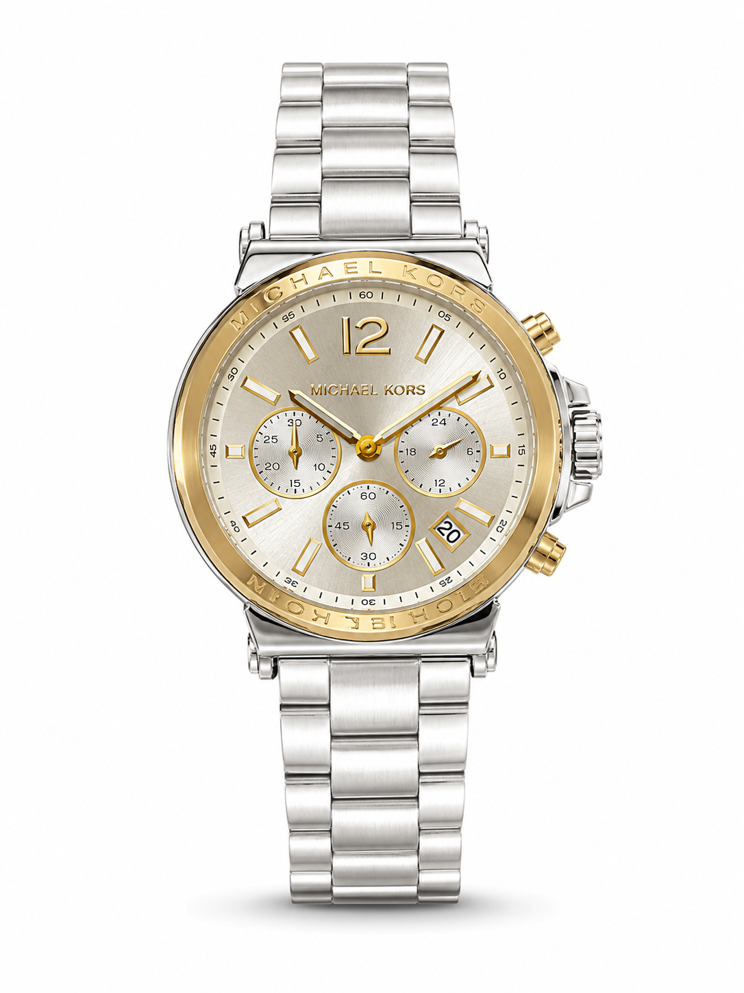 Michael Kors Men’s Chronograph Silver & Gold Watch Original