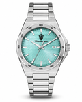 Maserati Turquoise Dial Stainless Steel Quartz Watch