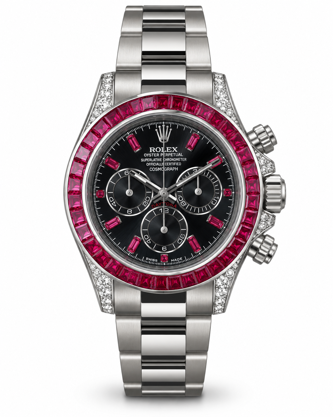 Rolex Daytona Cosmograph Automatic Black & Ruby Red – Master Quality