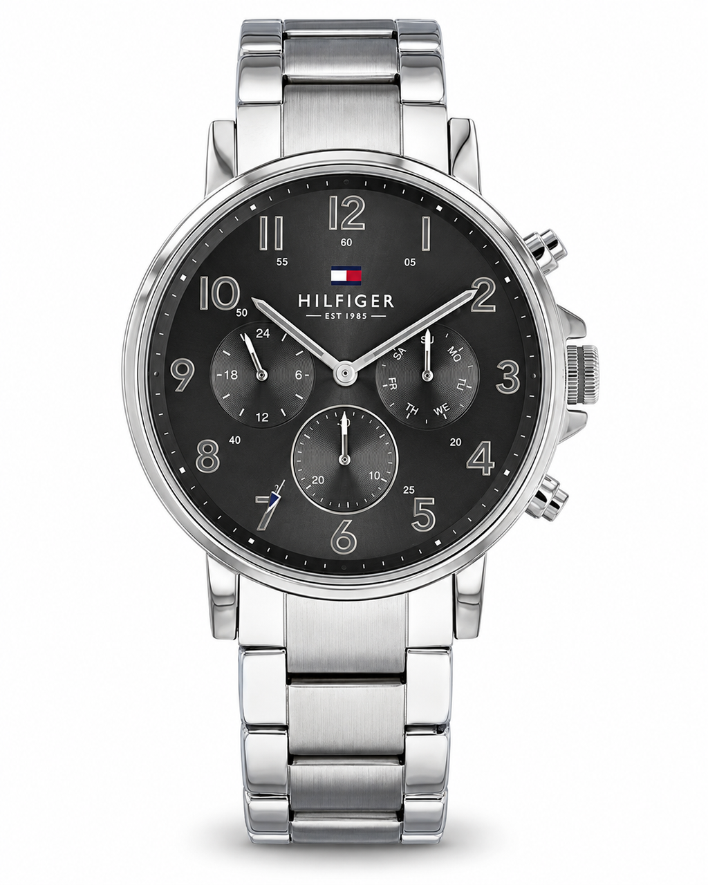 Tommy Hilfiger Men’s Black Dial Stainless Steel Chronograph Watch