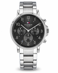 Tommy Hilfiger Men’s Black Dial Stainless Steel Chronograph Watch