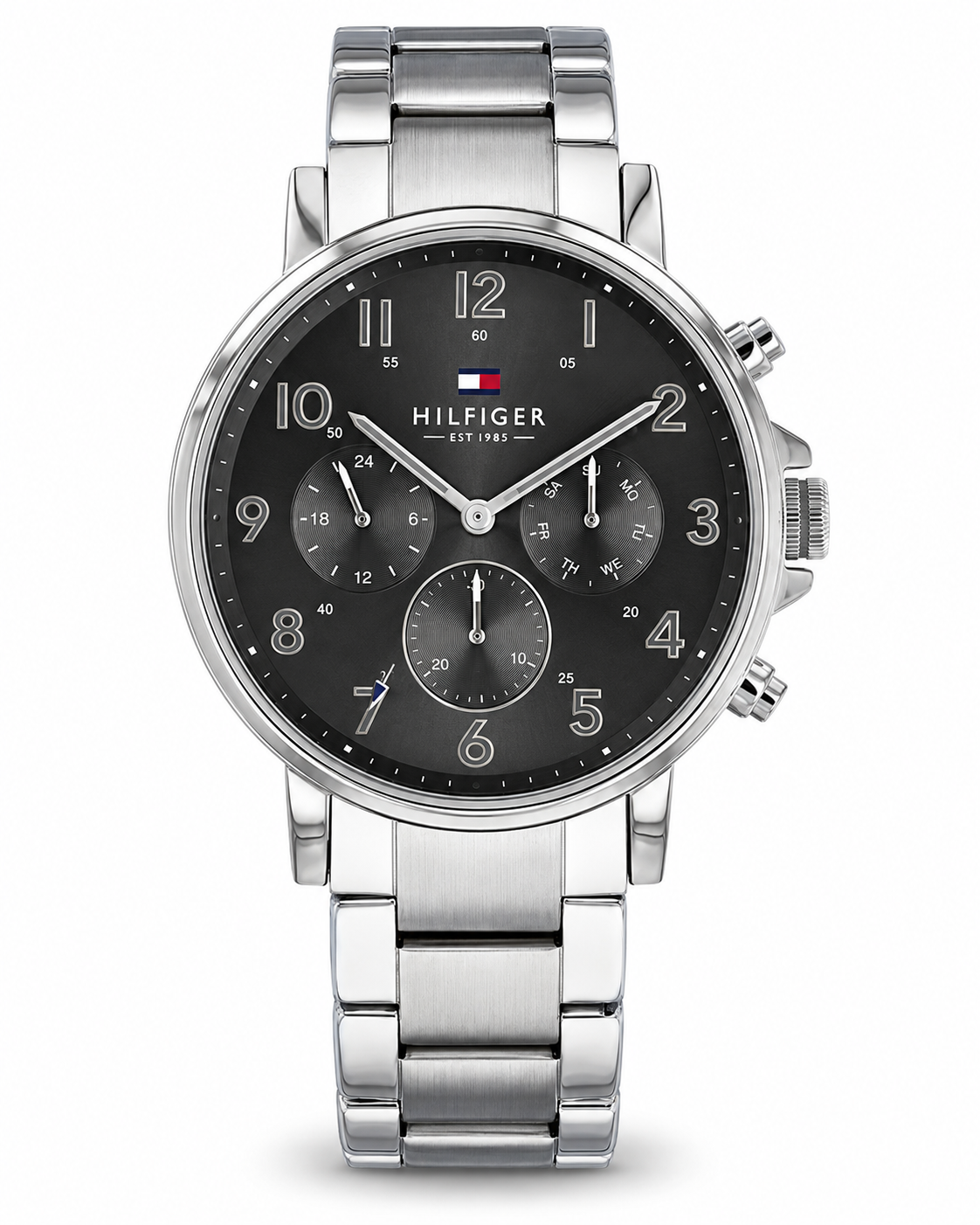 Tommy Hilfiger Men’s Black Dial Stainless Steel Chronograph Watch