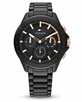 Tommy Hilfiger Original Men’s Black & Rose Gold Quartz Watch