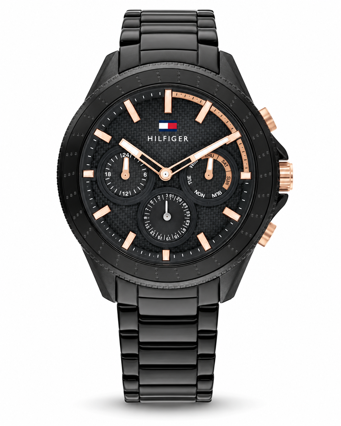 Tommy Hilfiger Original Men’s Black & Rose Gold Quartz Watch