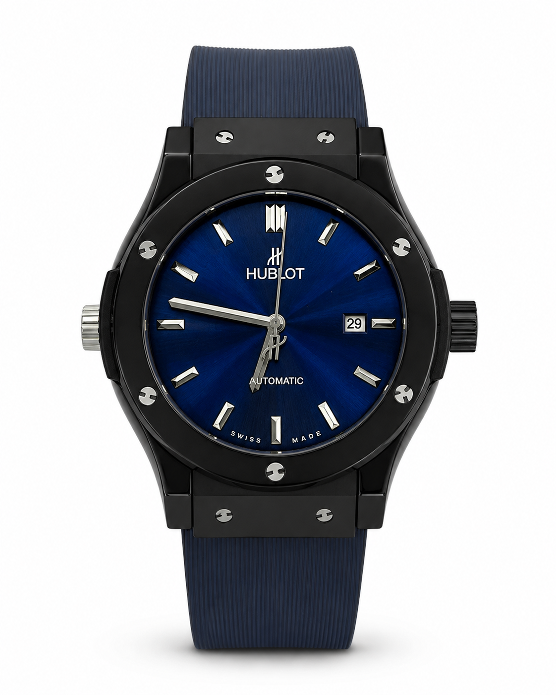 Hublot Blue Dial Luxury Watch – Master Quality Automatic