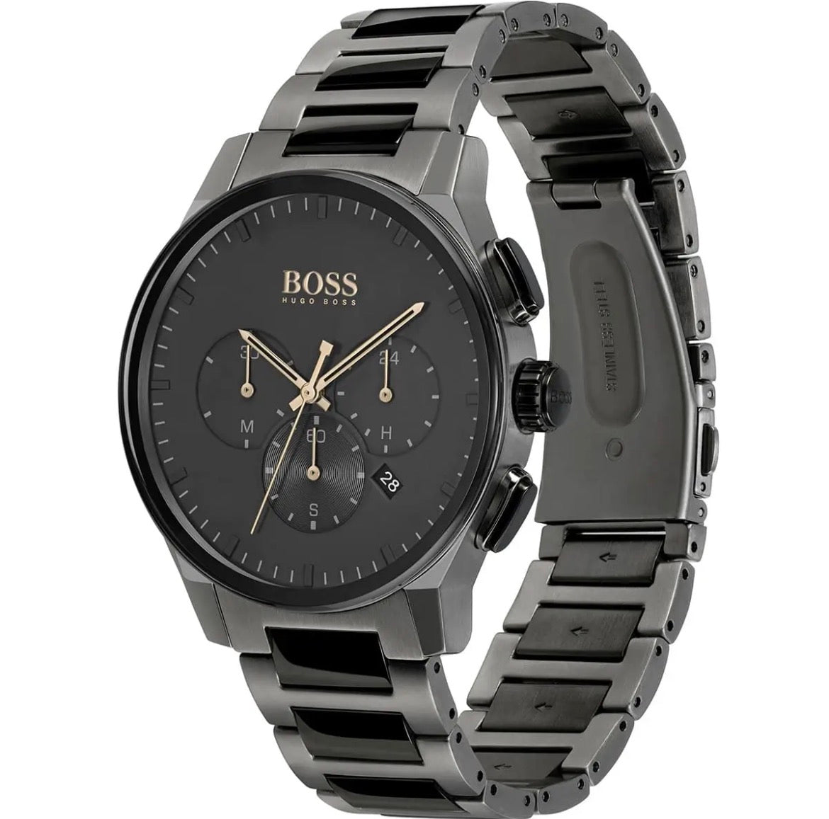 BOSS Chronograph Black & Silver Watch – Original