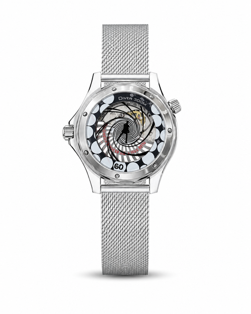 mega Seamaster Green Dial Mesh Strap – Premium Stainless Steel Watch
