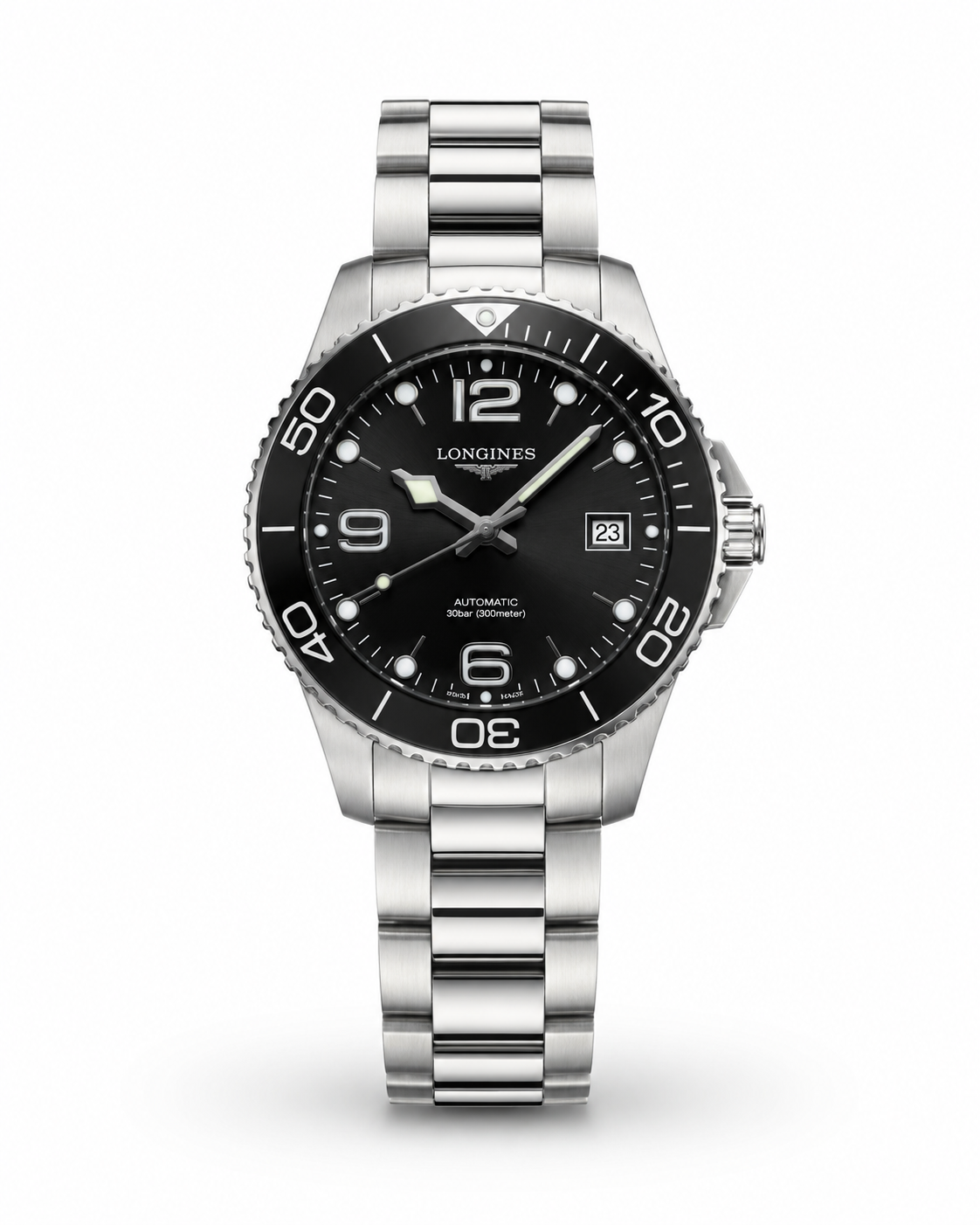 Longines HydroConquest Automatic Stainless Steel Watch – Black Dial | Master Quality