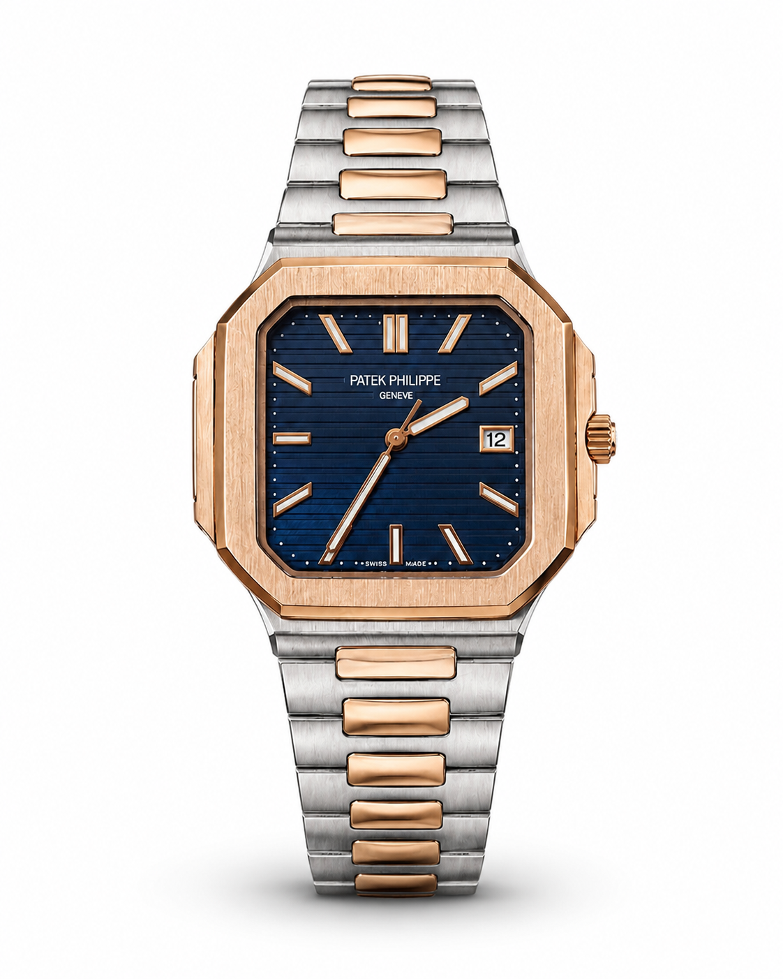 Patek Philippe Cubitus Two-Tone Blue Dial Stainless Steel Watch – Master Quality