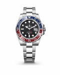 Rolex GMT-Master II “Pepsi” – Master Quality Automatic Stainless Steel Watch (Black Dial)
