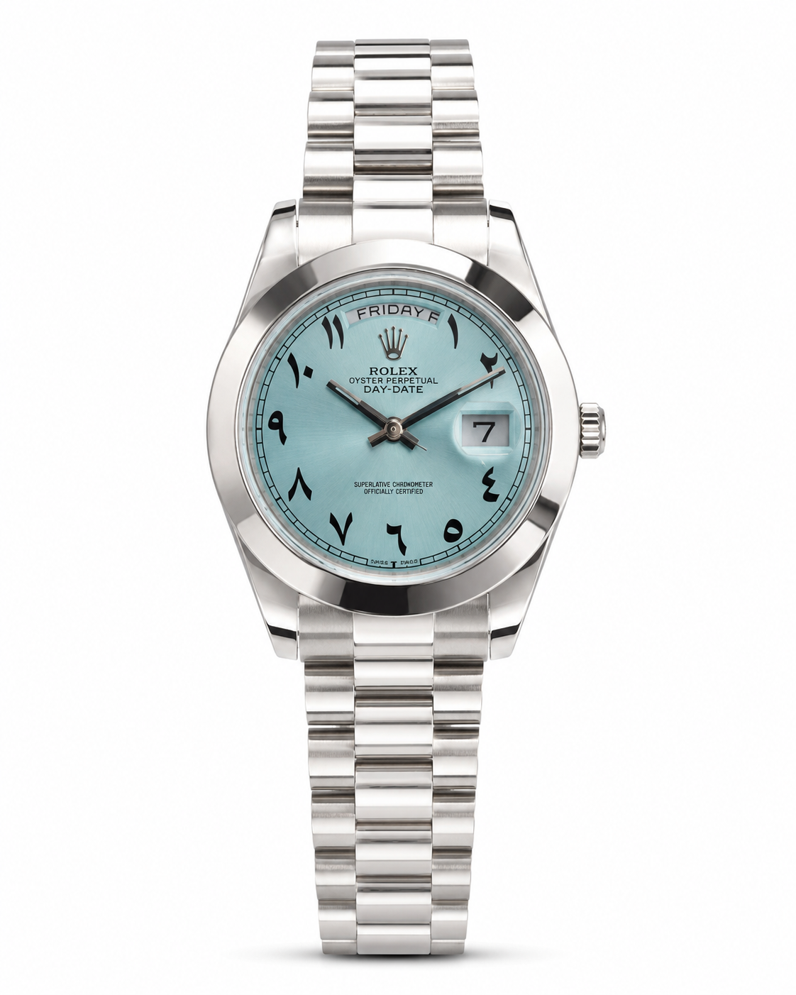 Rolex Day-Date Arabic Ice Blue Dial – Automatic Master Quality Watch