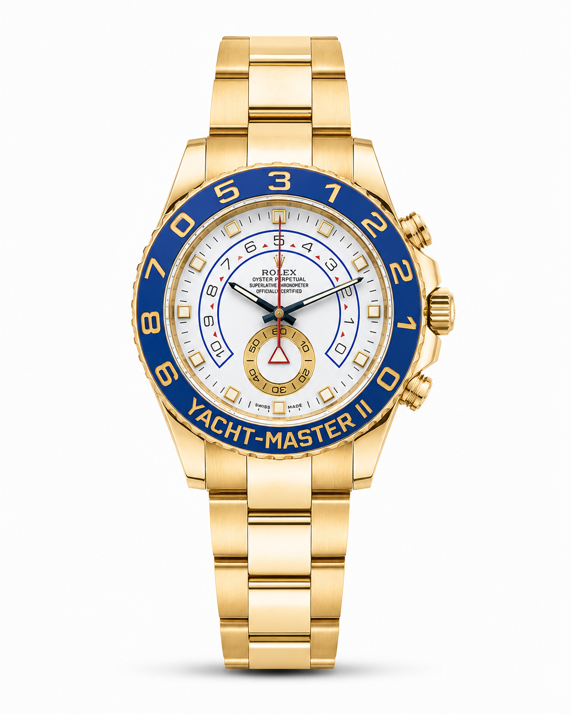 Rolex Yacht-Master II White Dial Blue Bezel Gold – Automatic Master Quality