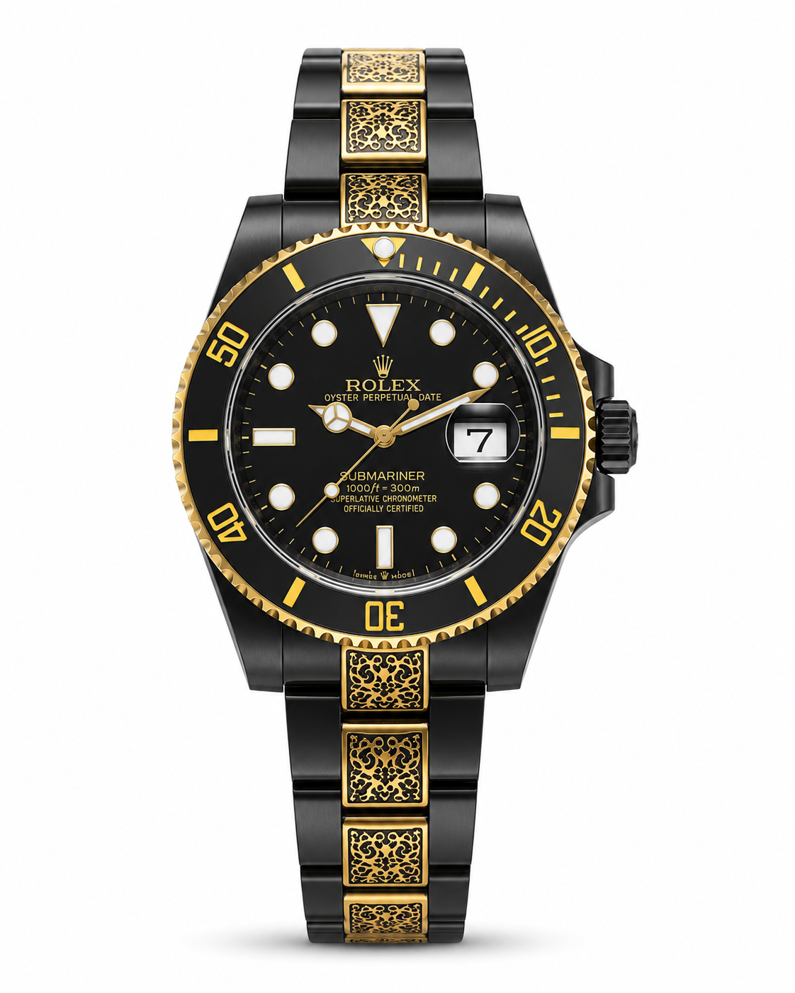 Rolex Submariner Black & Gold – Automatic Master Quality