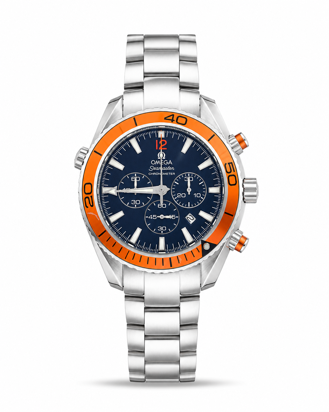 Omega Seamaster Planet Ocean Orange Bezel Chronograph – Automatic Master Quality Stainless Steel Watching