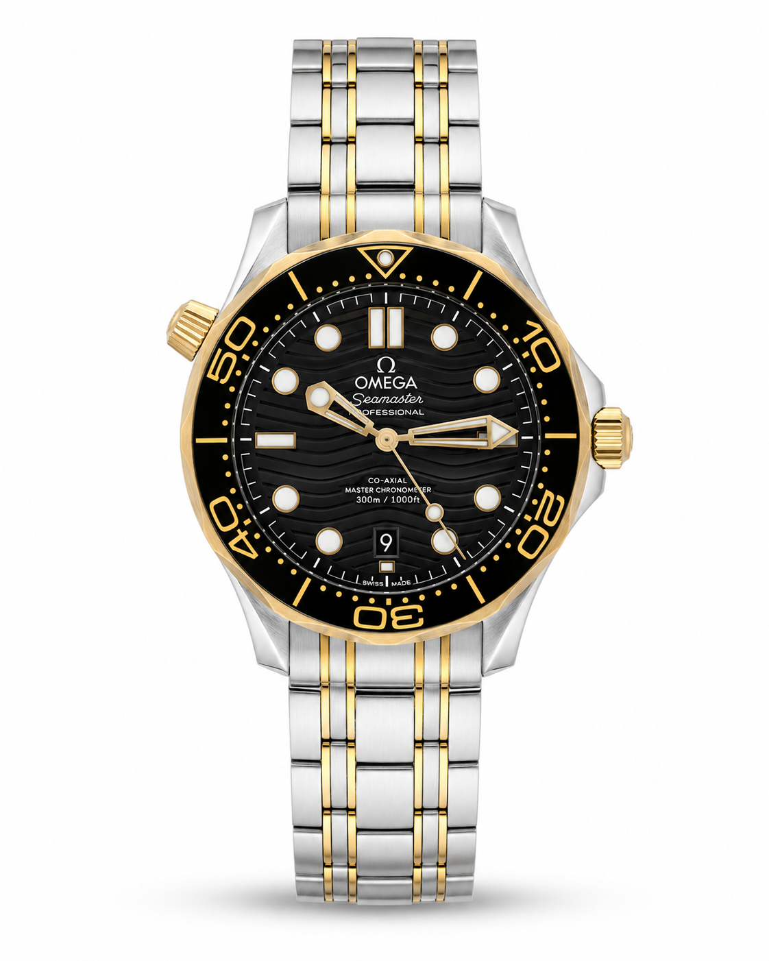 Omega Seamaster Diver 300M Black Dial Two-Tone Automatic – Master Quality