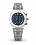 Master Quality Automatic Royal Oak Style Chronograph Watch – Blue Textured Dial | Stainless Steel