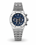 Master Quality Automatic Royal Oak Style Chronograph Watch – Blue Dial with Rose Gold Accents | Stainless Steels