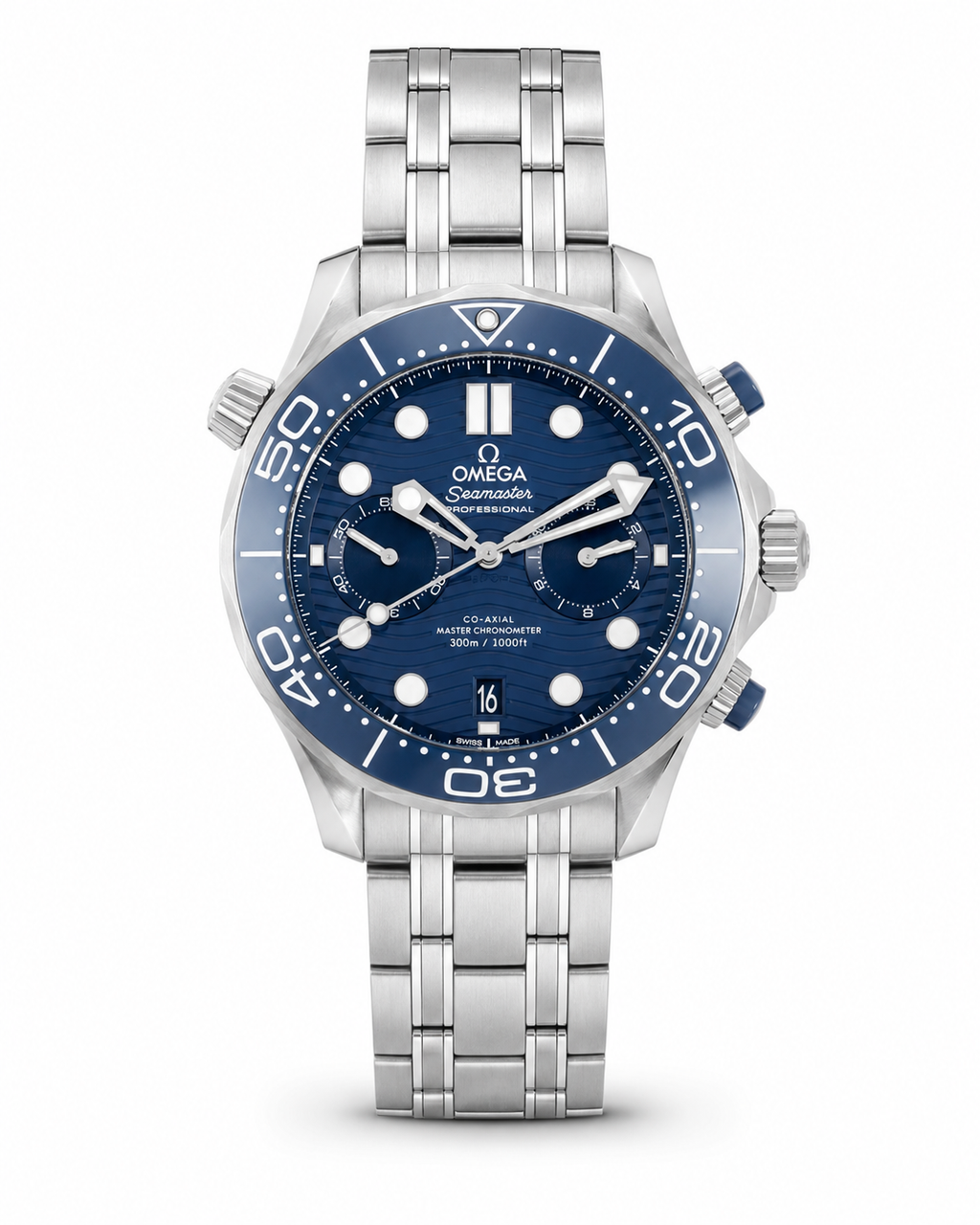 Omega Seamaster Diver Chronograph Blue Dial Stainless Steel Automatic Watch – Master Quality