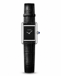 Cartier Tank Style Black Leather Watch – Master Quality