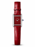 Cartier Tank Style Red Leather Watch – Master Quality
