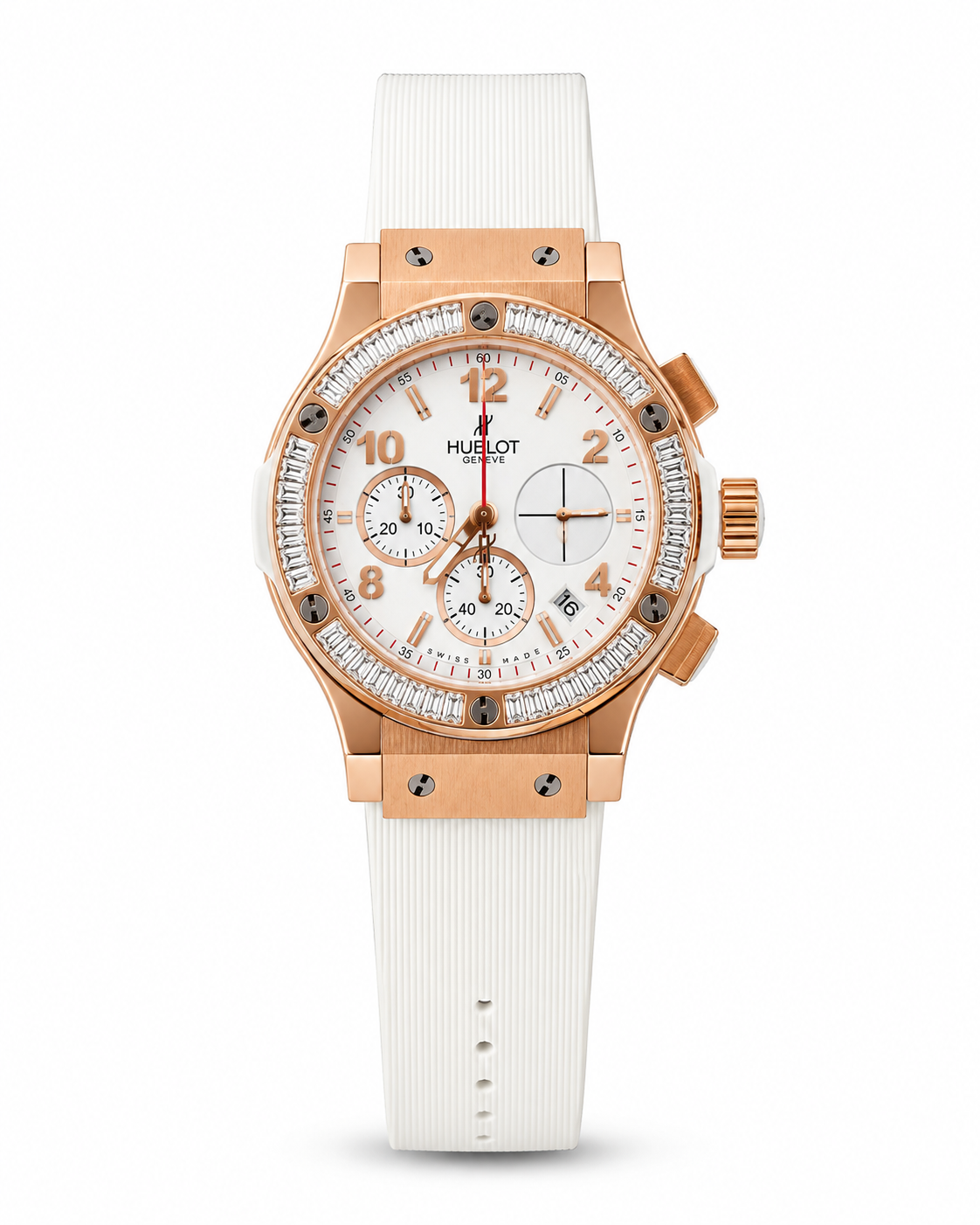 Hublot Chronograph Rose Gold & White – Master Quality