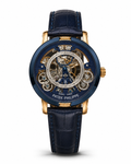 Patek Philippe Skeleton Automatic Watch – Blue & Gold Luxury Edition