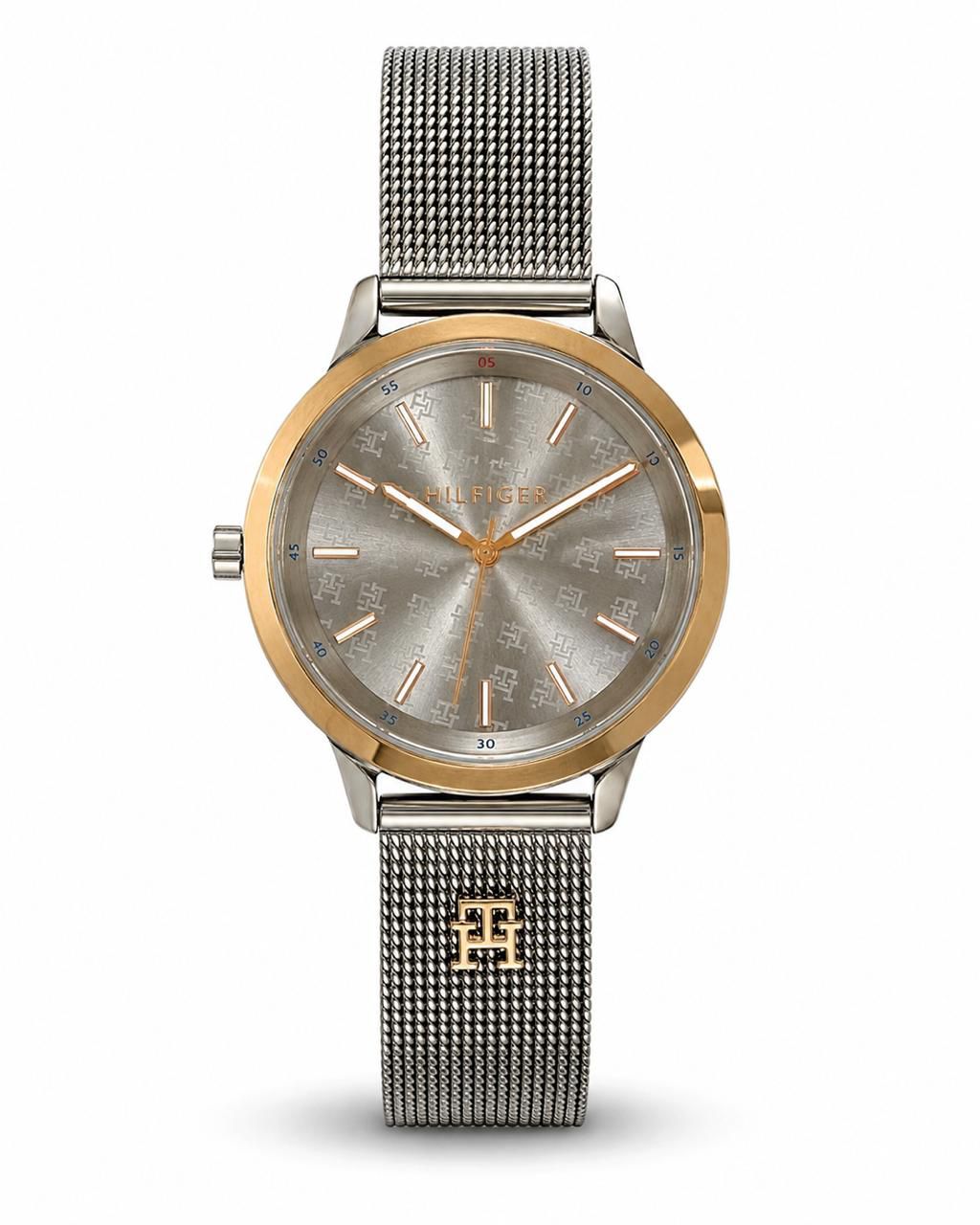 Tommy Hilfiger Women’s Silver & Gold-Tone Mesh Watch Original