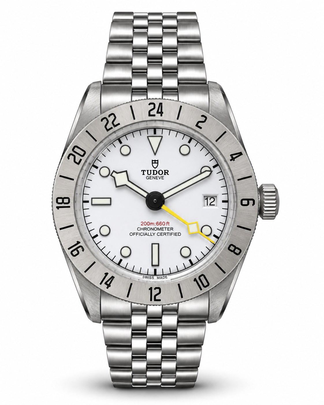 Tudor GMT Black Dial Stainless Steel Watch – Master Quality