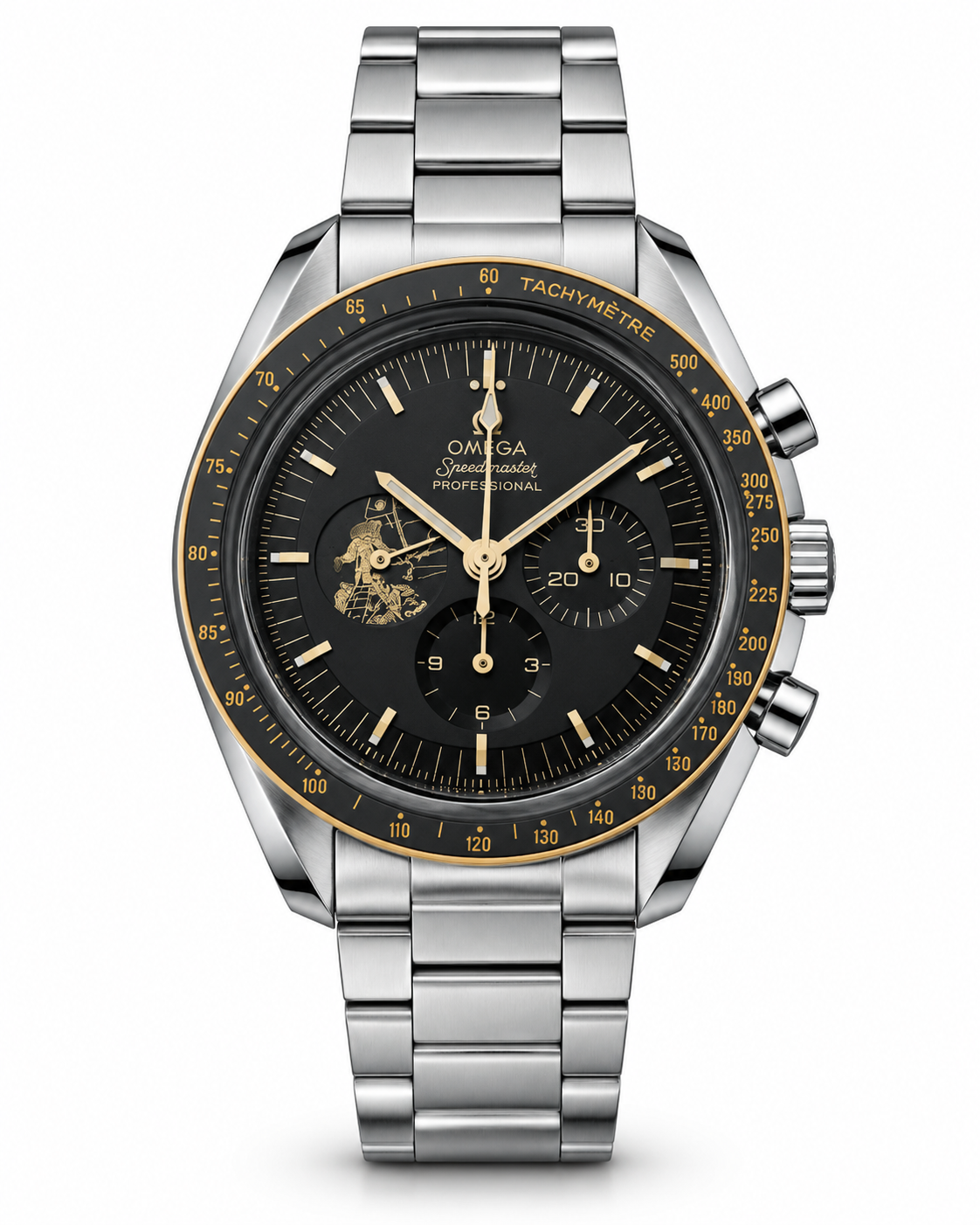 Omega Speedmaster Professional Chronograph Black & Gold – Master Quality
