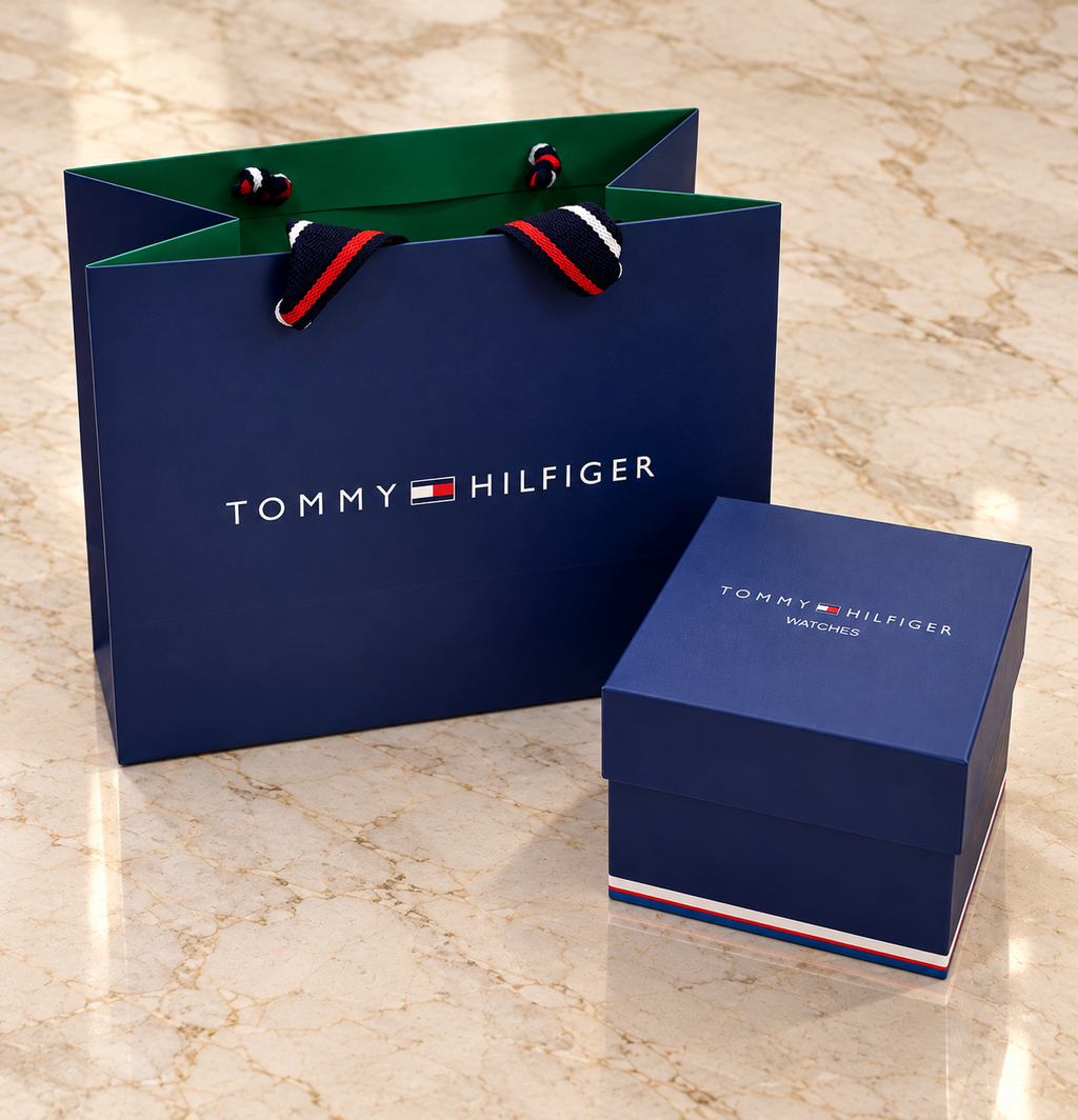 Tommy Hilfiger Original Men’s Black Leather Automatic Watch