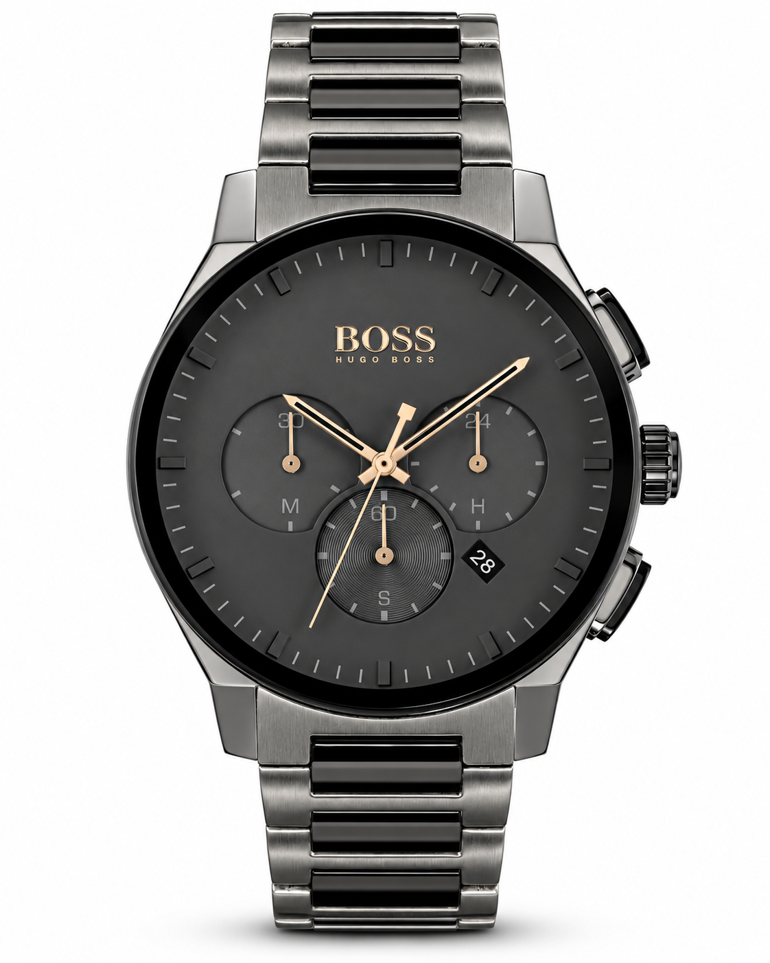 BOSS Chronograph Black & Silver Watch – Original