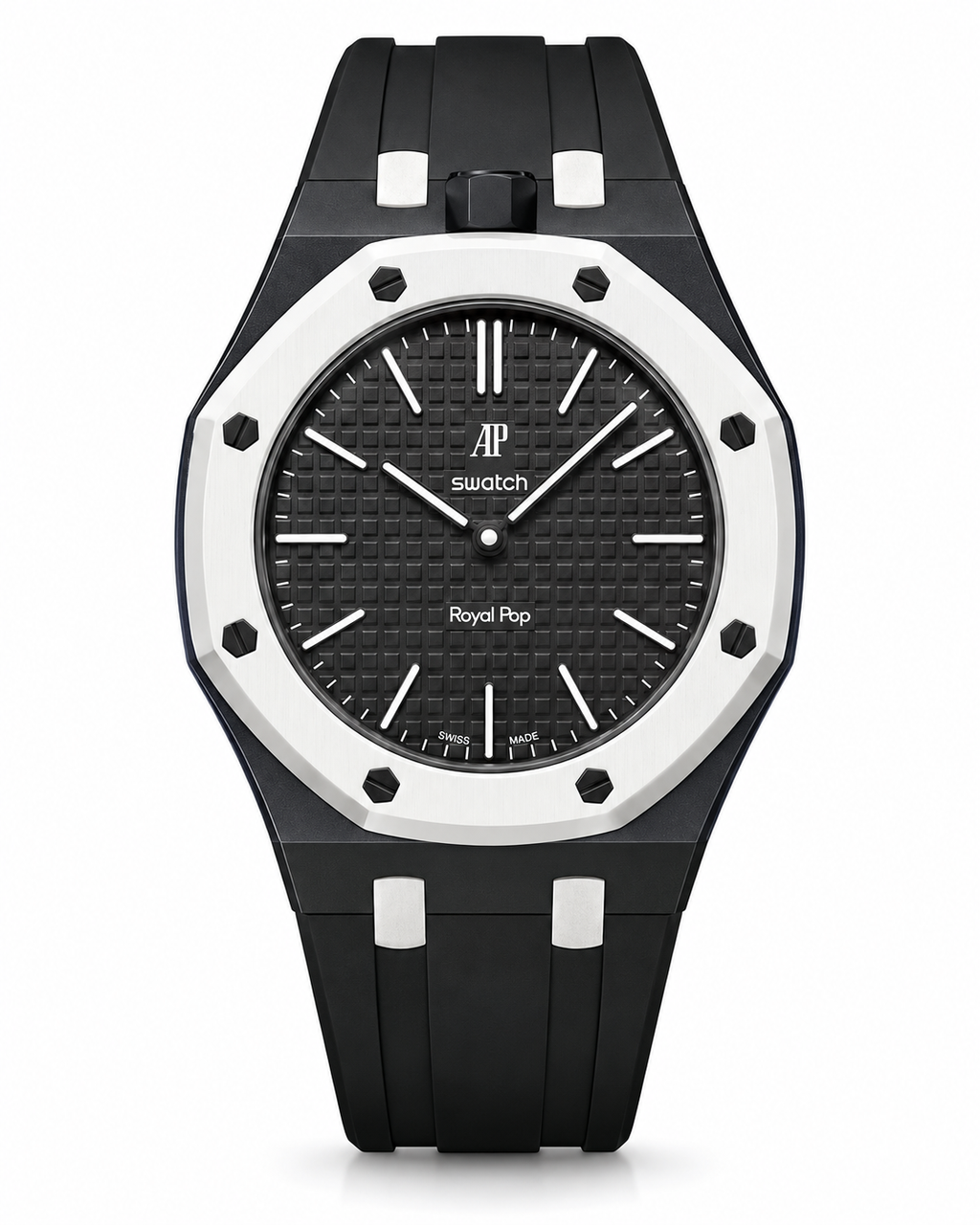 AP Royal Pop Premium Watch – High Quality | Black & White Edition